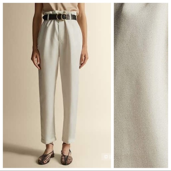 NWT. Massimo Dutti Ecru Trousers. Size 8. - Picture 1 of 8